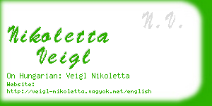 nikoletta veigl business card